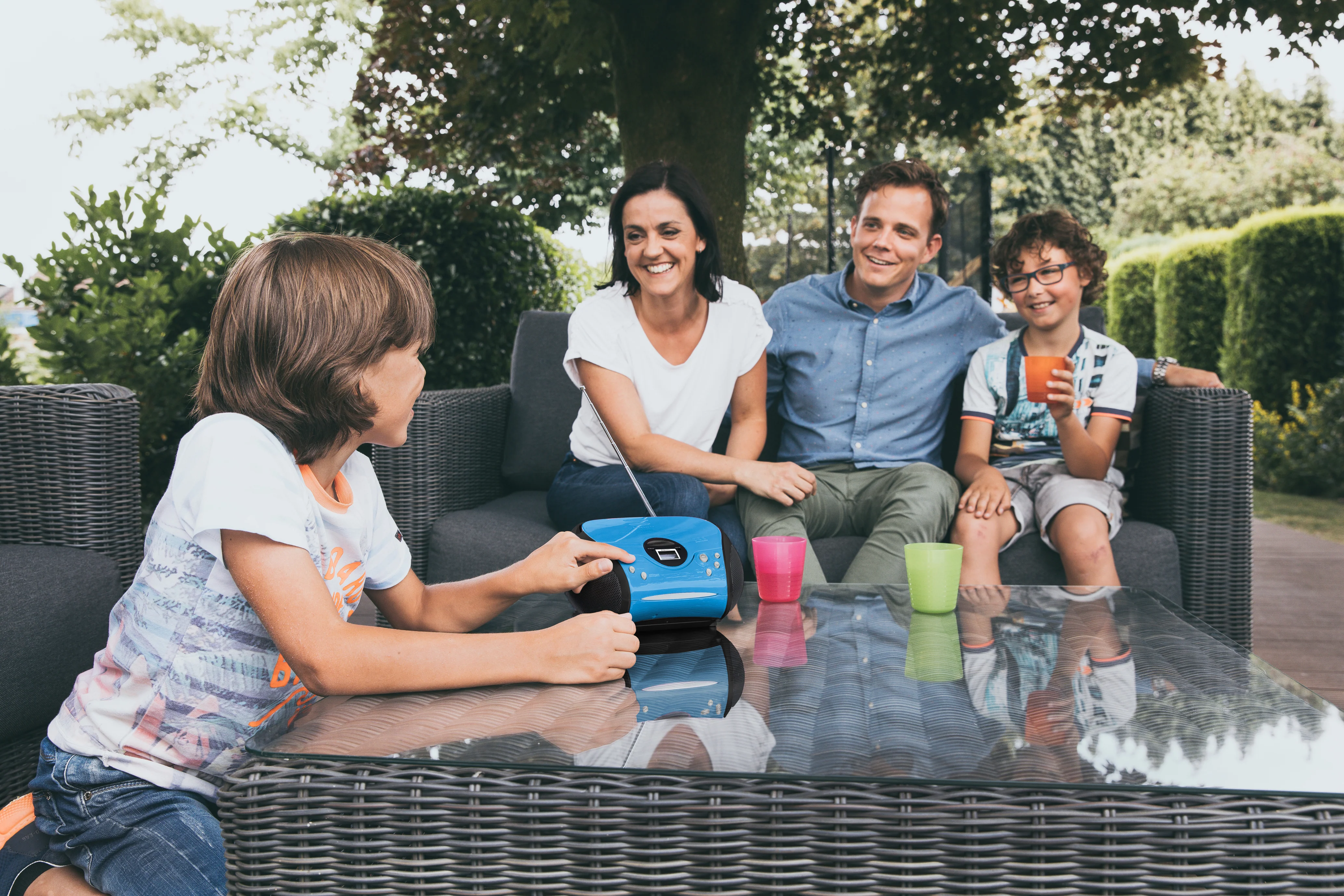 Lenco SCD-24 Blue/Black - Radio portable avec lecteur CD - Bleu-noir - Image 21