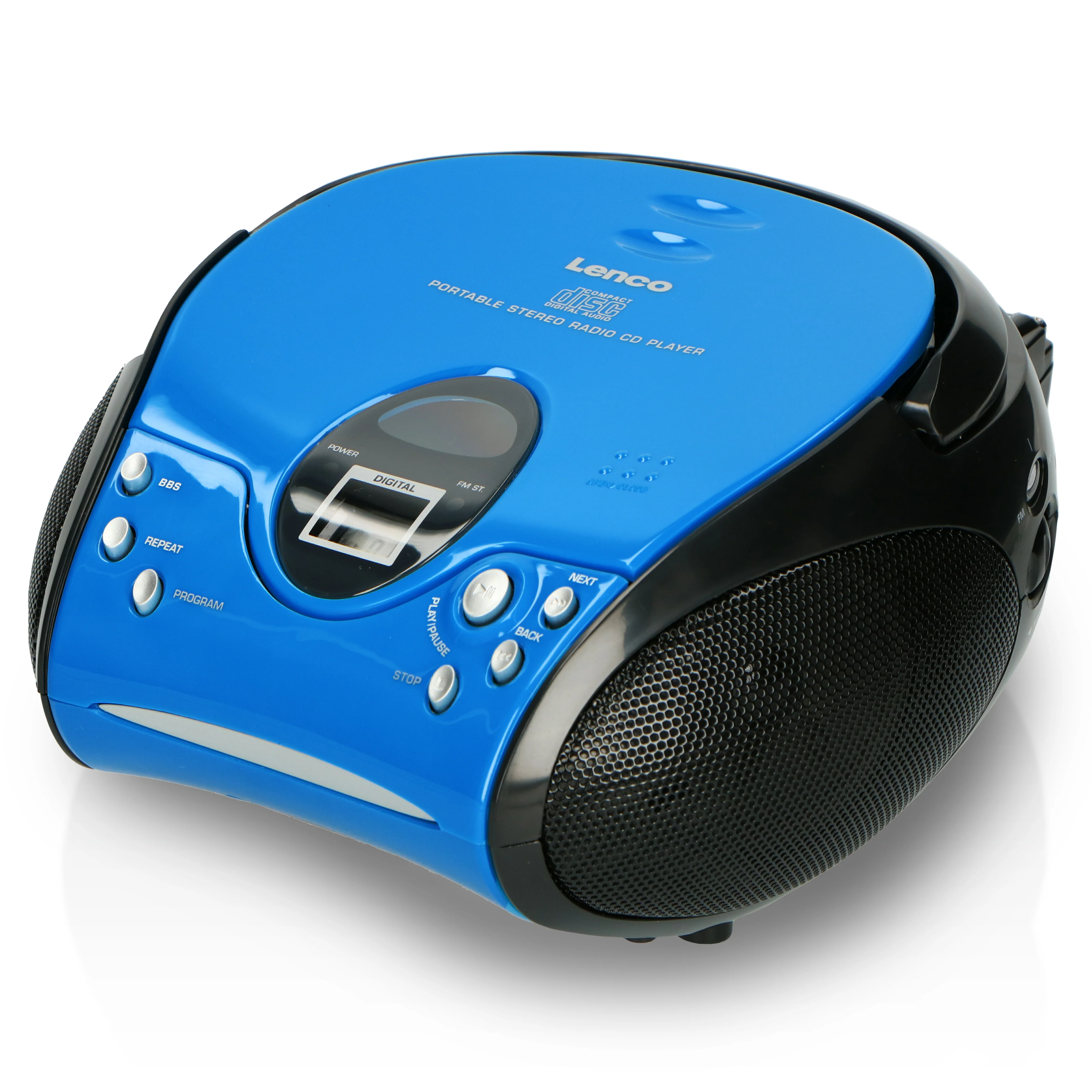 Lenco SCD-24 Blue/Black - Radio portable avec lecteur CD - Bleu-noir - Image 6