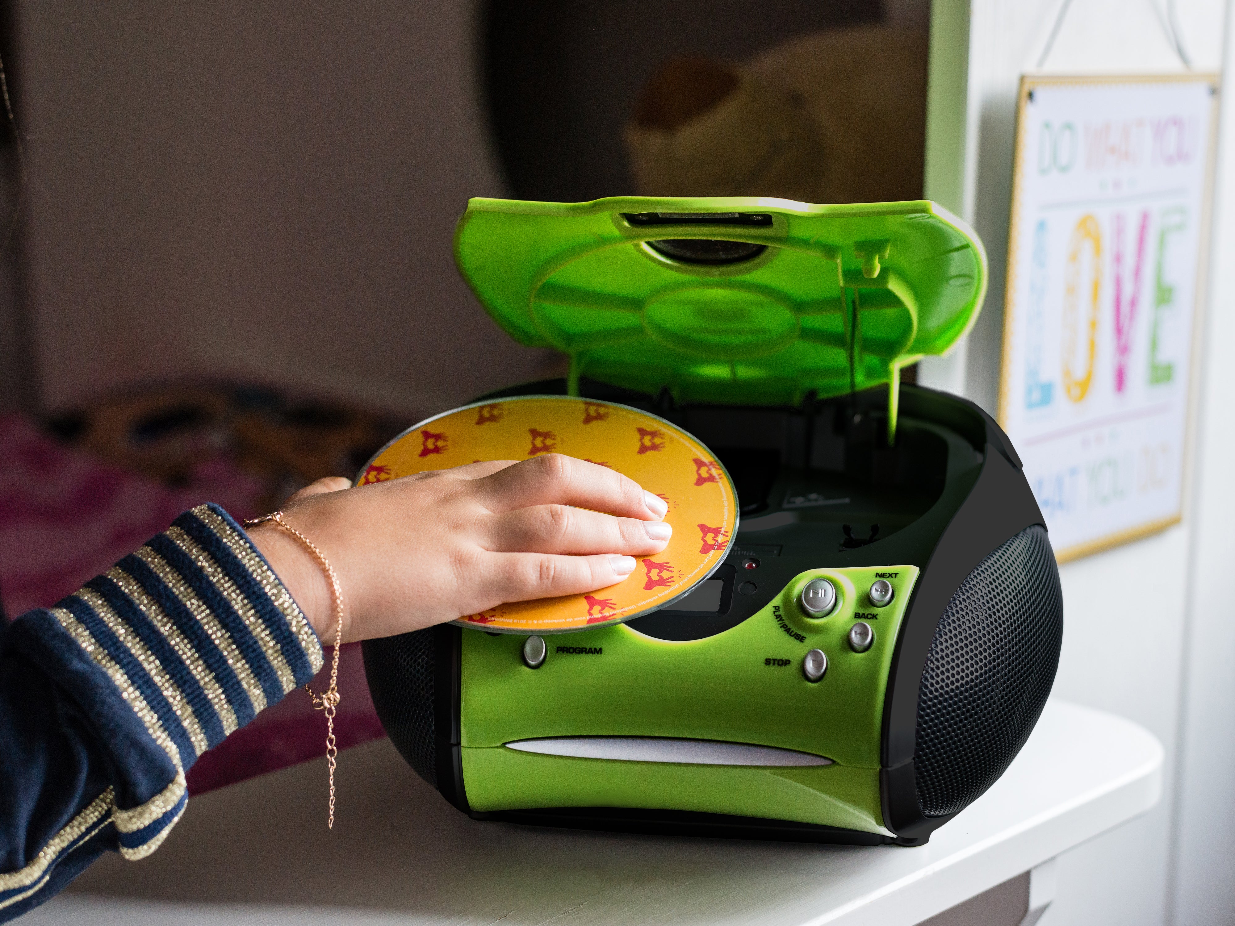 Lenco SCD-24 Green/Black - Radio portable avec lecteur CD - Vert/noir - Image 12