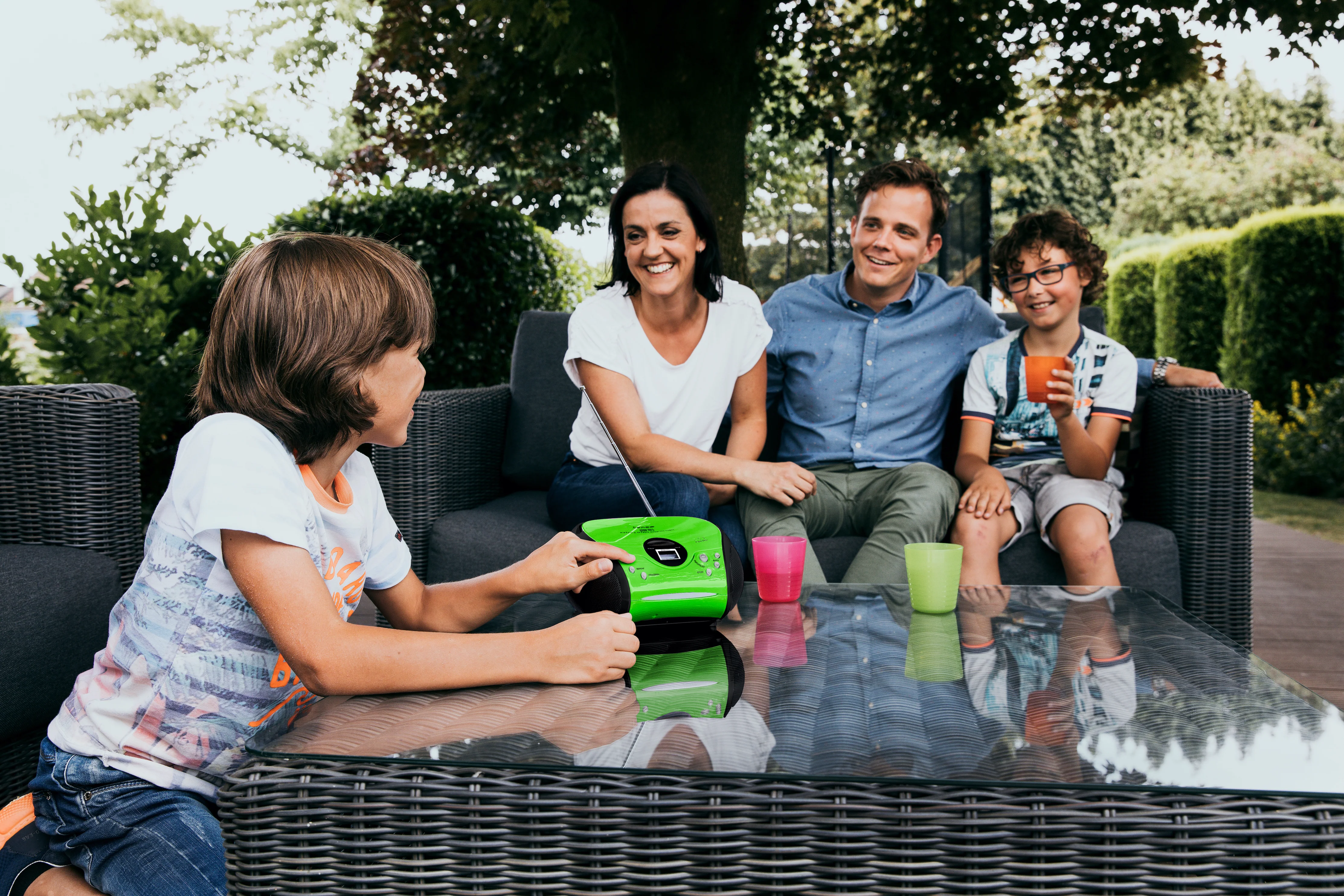 Lenco SCD-24 Green/Black - Radio portable avec lecteur CD - Vert/noir - Image 17