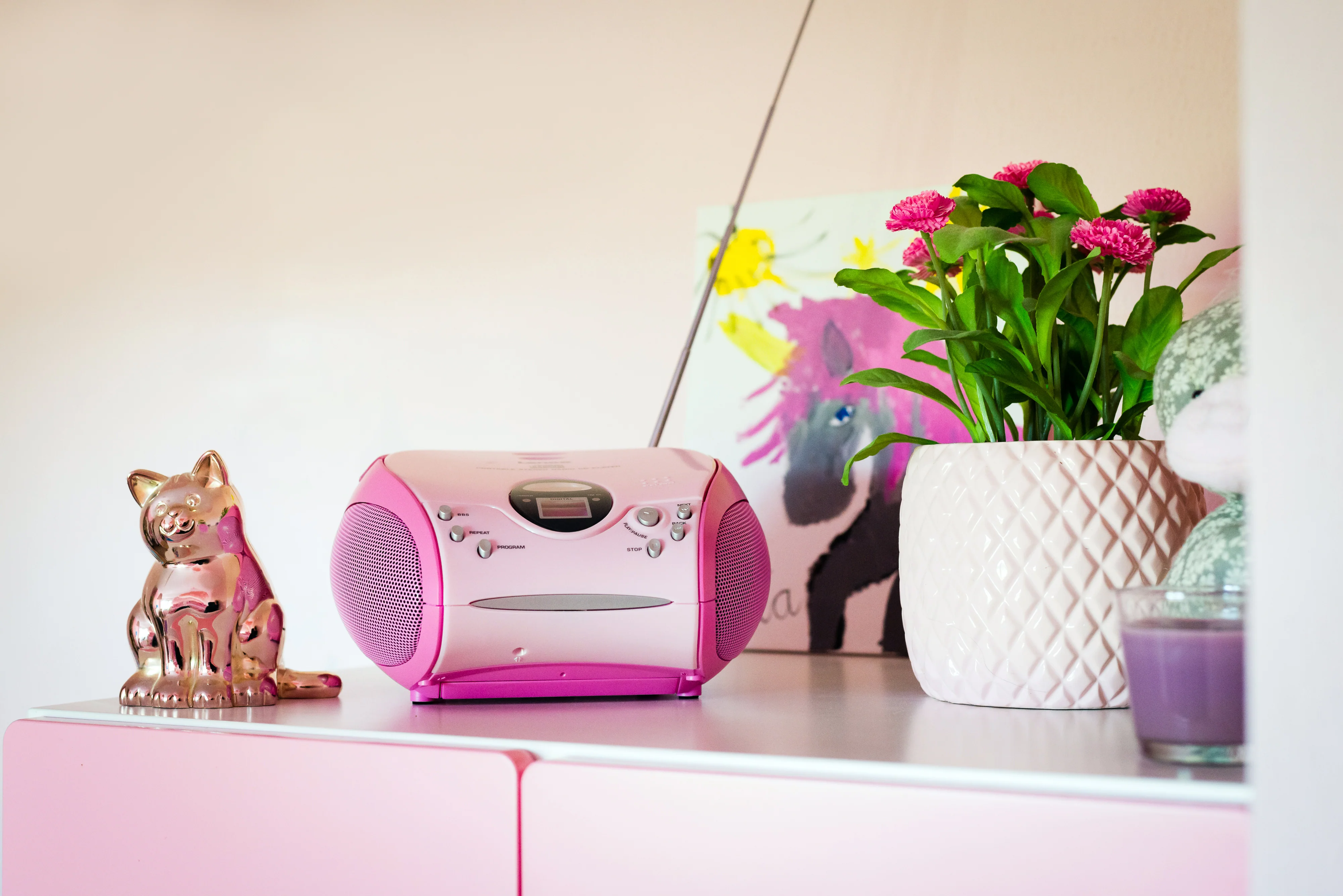 Lenco SCD-24 Pink - Radio portable avec lecteur CD - Rose - Image 15