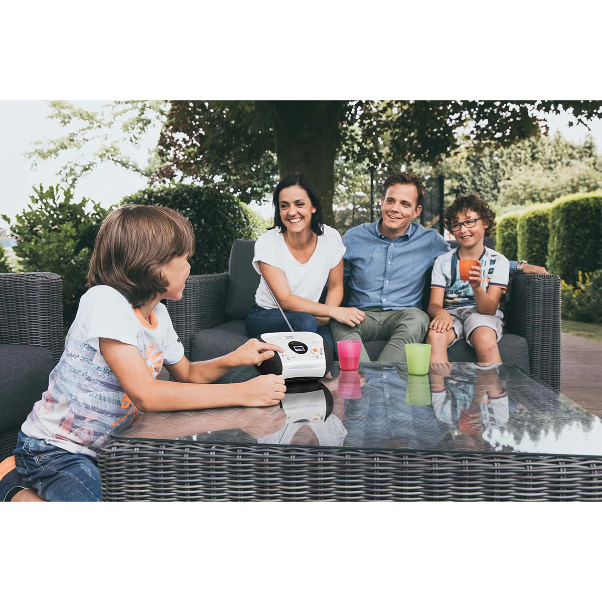 Lenco SCD-24 white - Radio portable avec lecteur CD - Blanc - Image 13