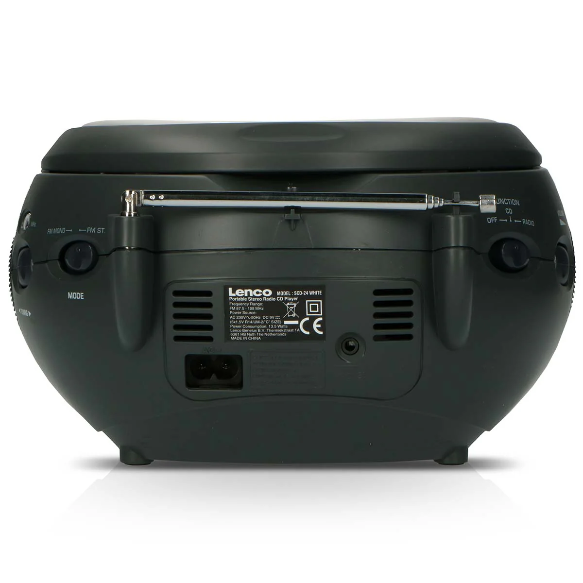 Lenco SCD-24 white - Radio portable avec lecteur CD - Blanc - Image 7