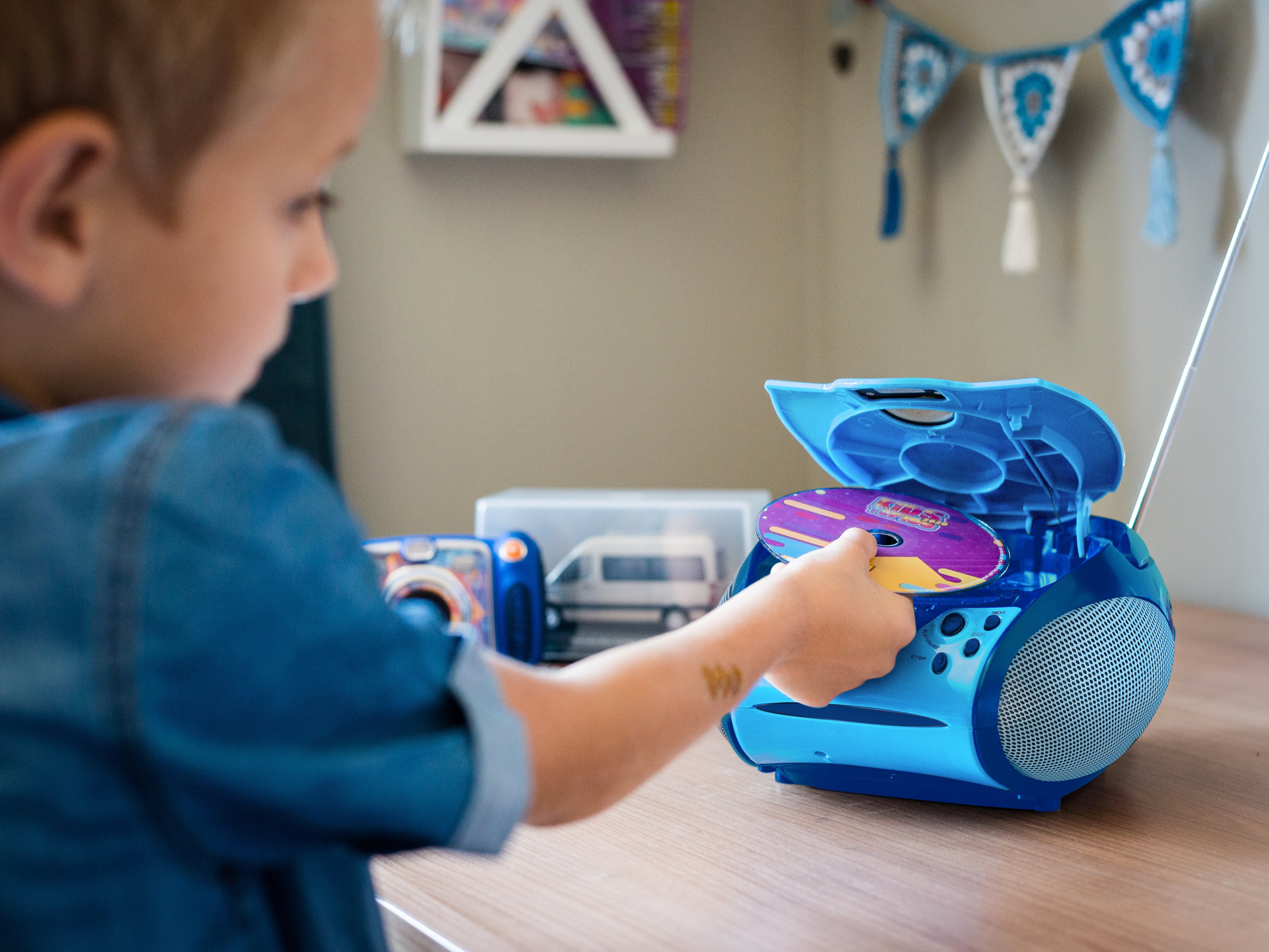 Lenco SCD-24BU kids - Radio portable avec lecteur CD - Bleu - Image 14