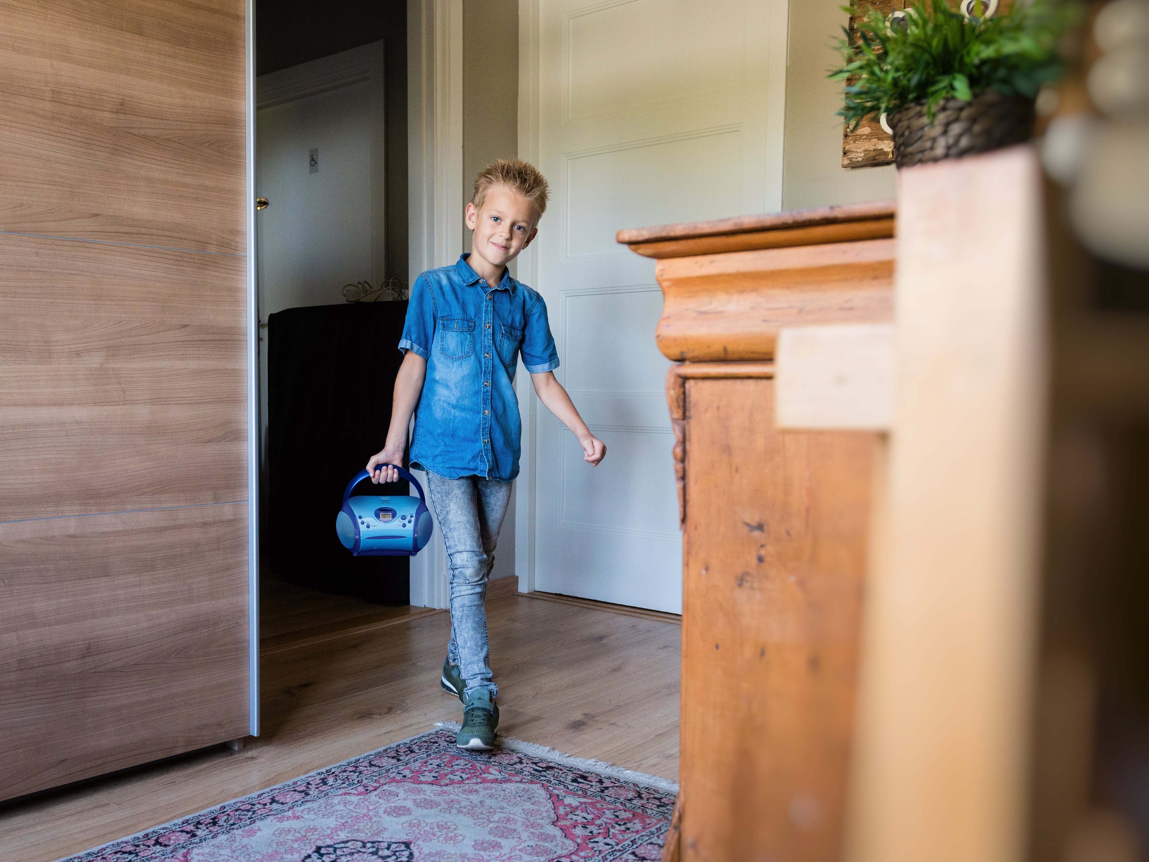 Lenco SCD-24BU kids - Radio portable avec lecteur CD - Bleu - Image 17