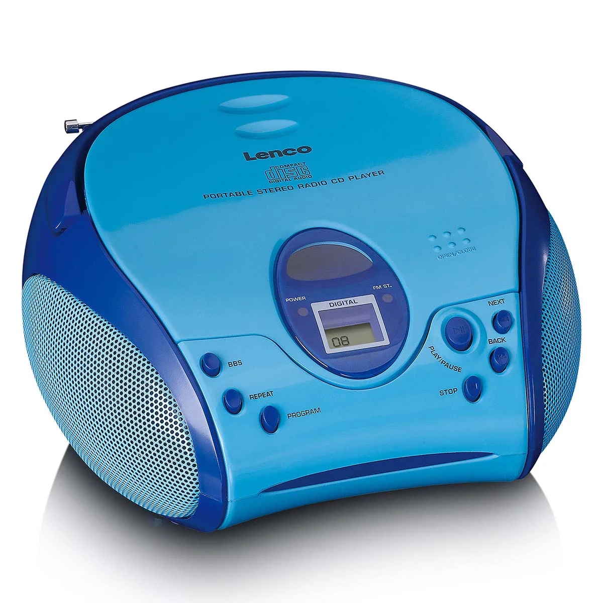 Lenco SCD-24BU kids - Radio portable avec lecteur CD - Bleu - Image 7