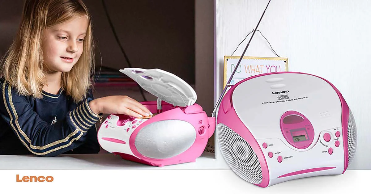 Lenco SCD-24PK kids - Radio portable avec lecteur CD - Rose - Image 13