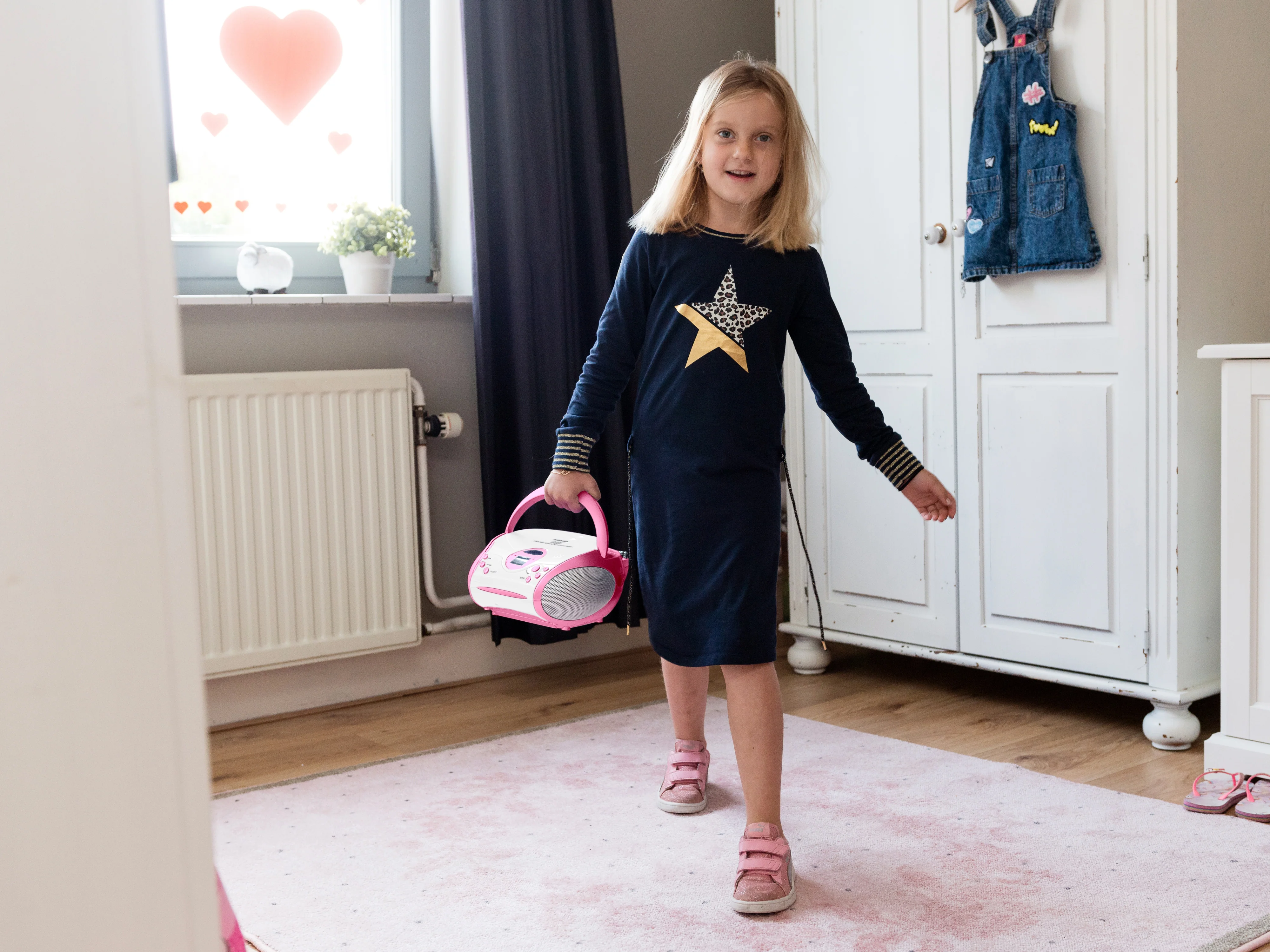 Lenco SCD-24PK kids - Radio portable avec lecteur CD - Rose - Image 14