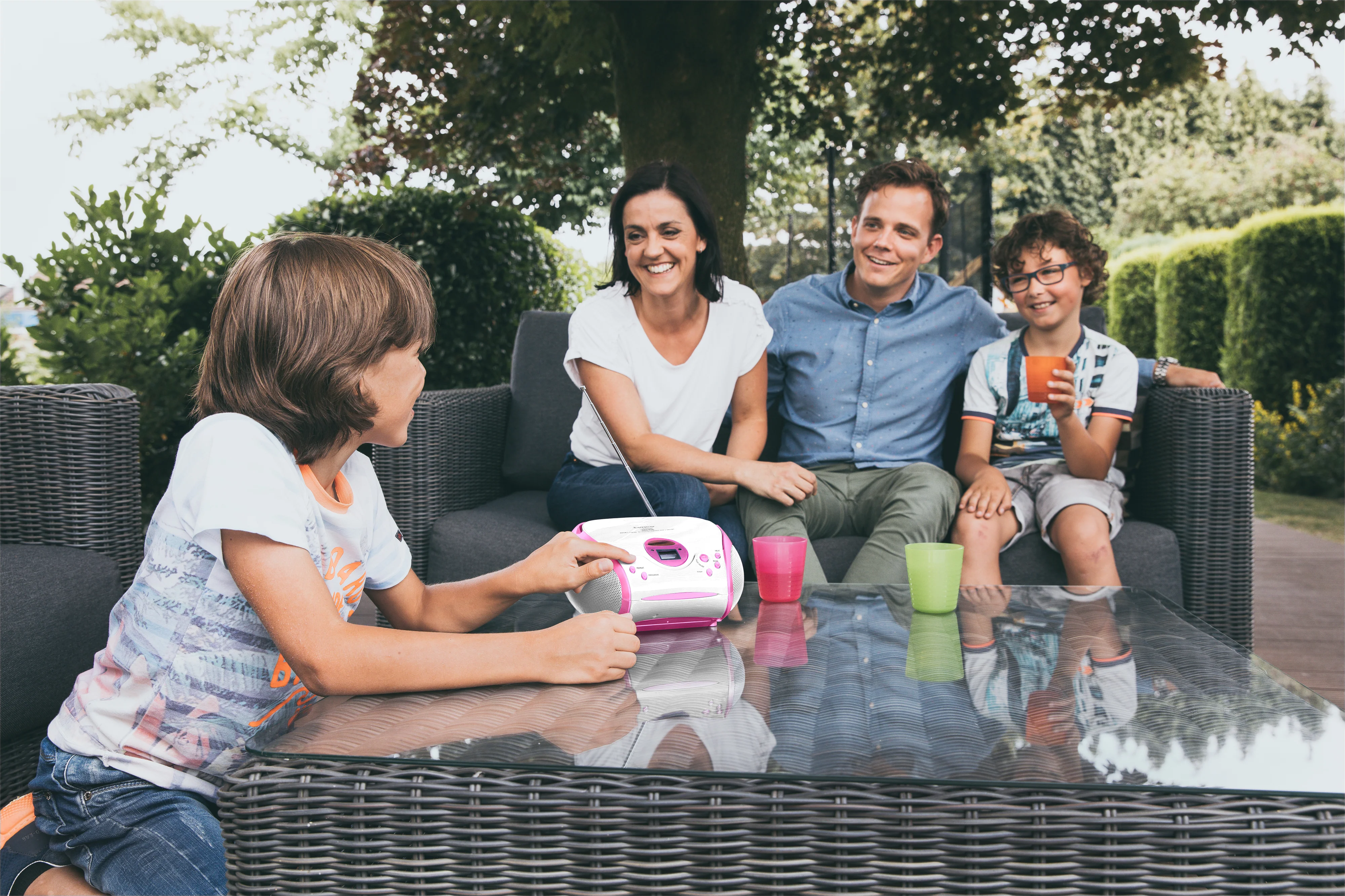 Lenco SCD-24PK kids - Radio portable avec lecteur CD - Rose - Image 18