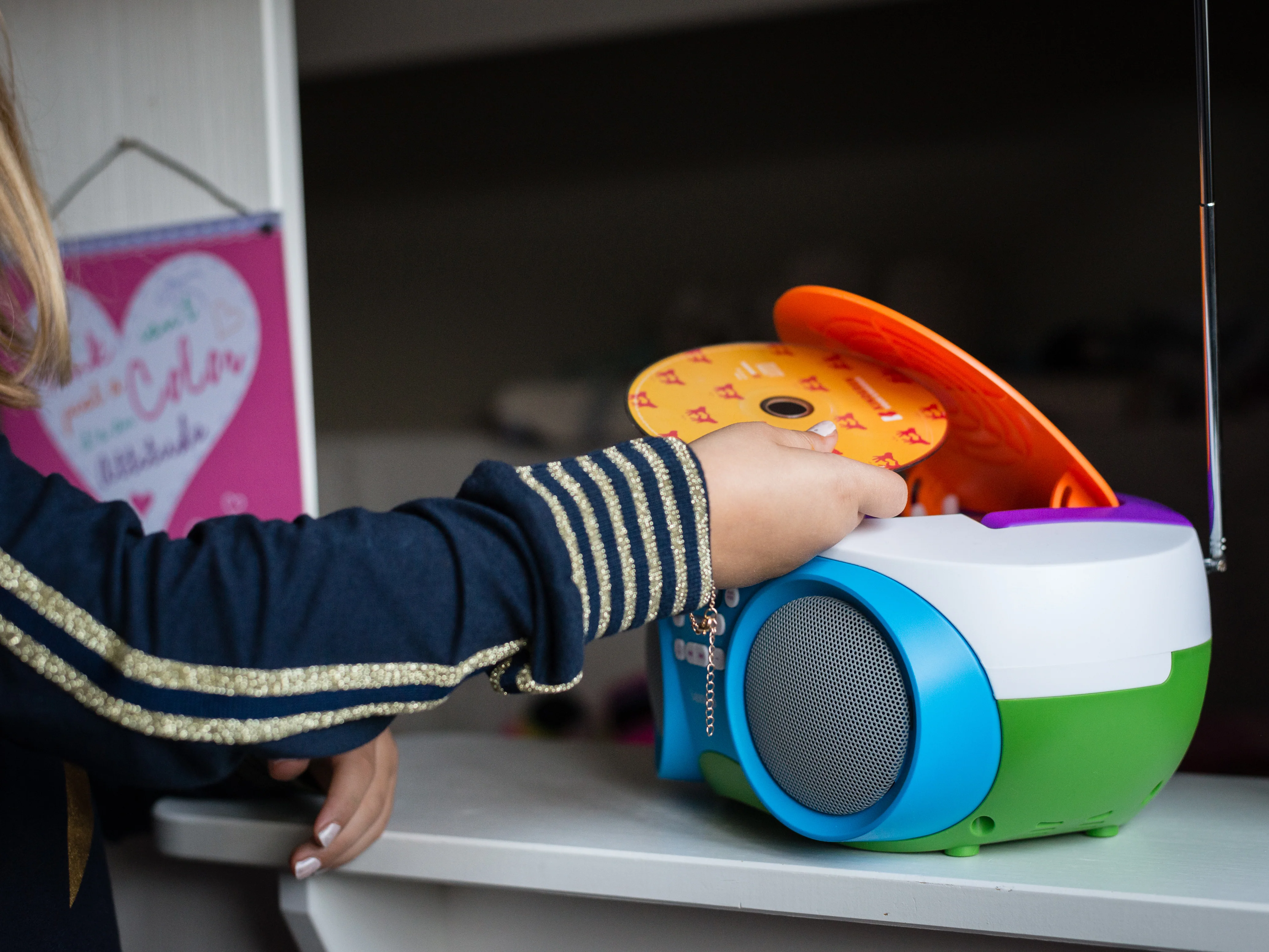 Lenco SCD-41 - Radio FM portable Lecteur CD/USB - Multicolore - Image 10