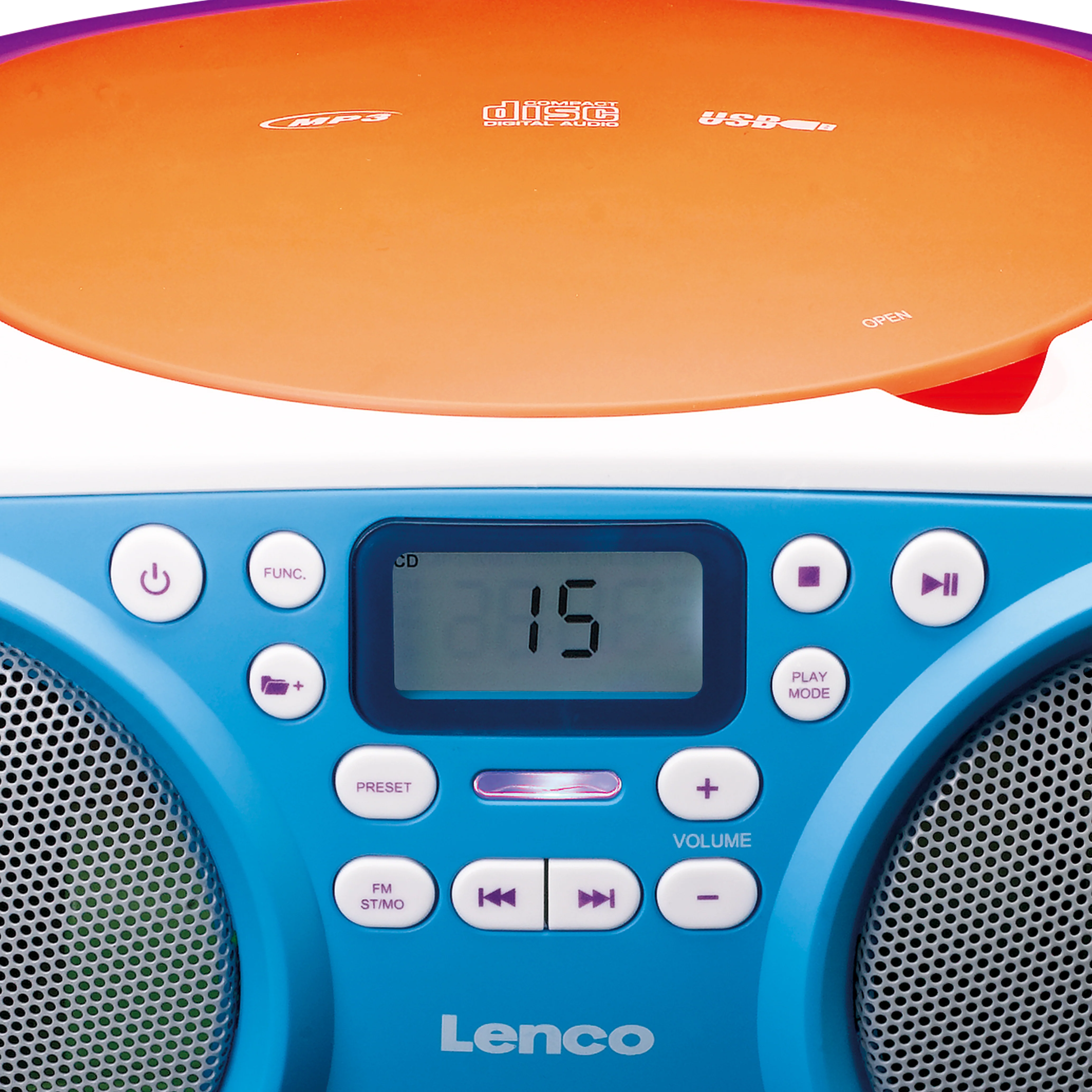 Lenco SCD-41 - Radio FM portable Lecteur CD/USB - Multicolore - Image 5
