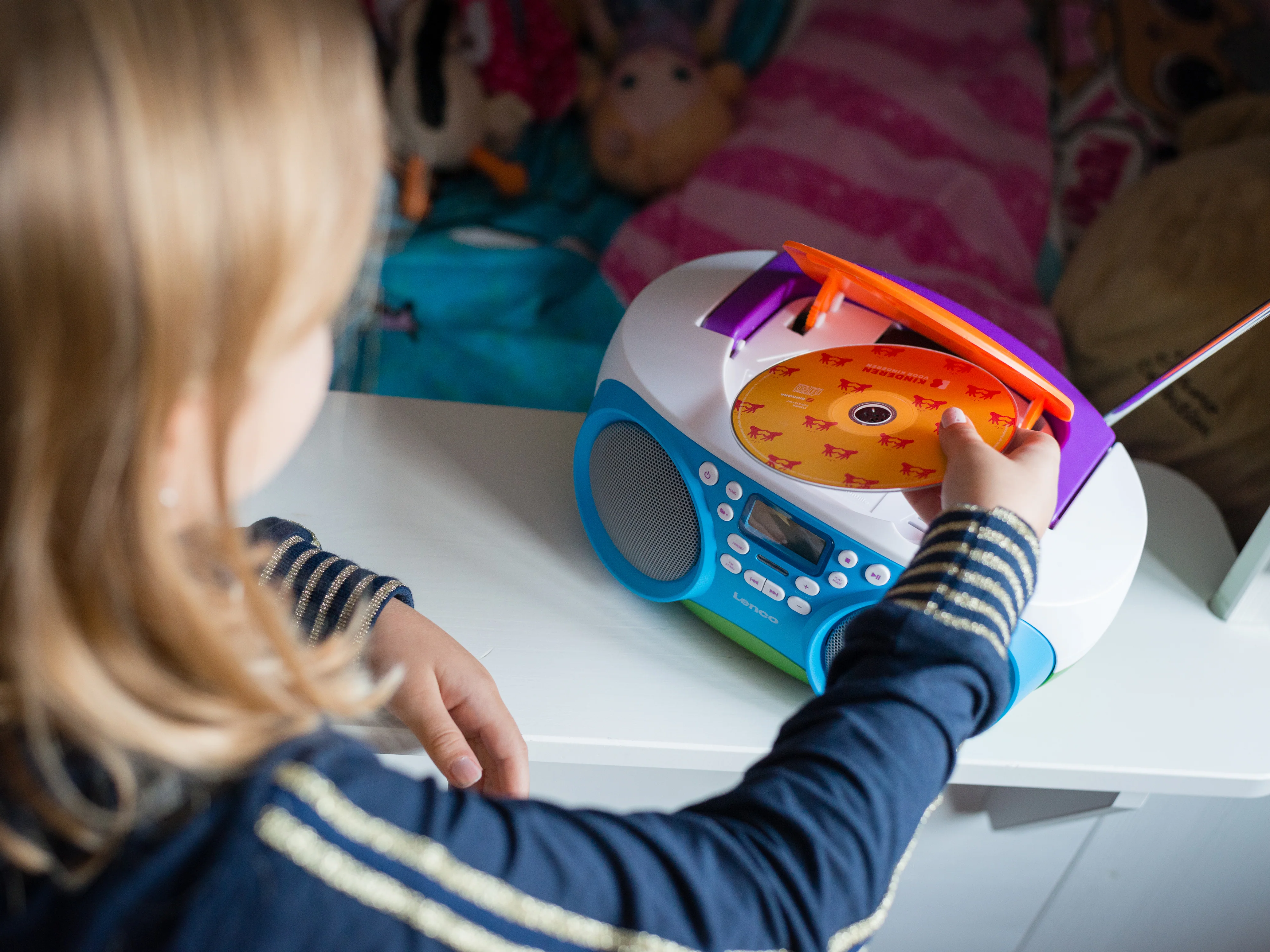 Lenco SCD-41 - Radio FM portable Lecteur CD/USB - Multicolore - Image 9