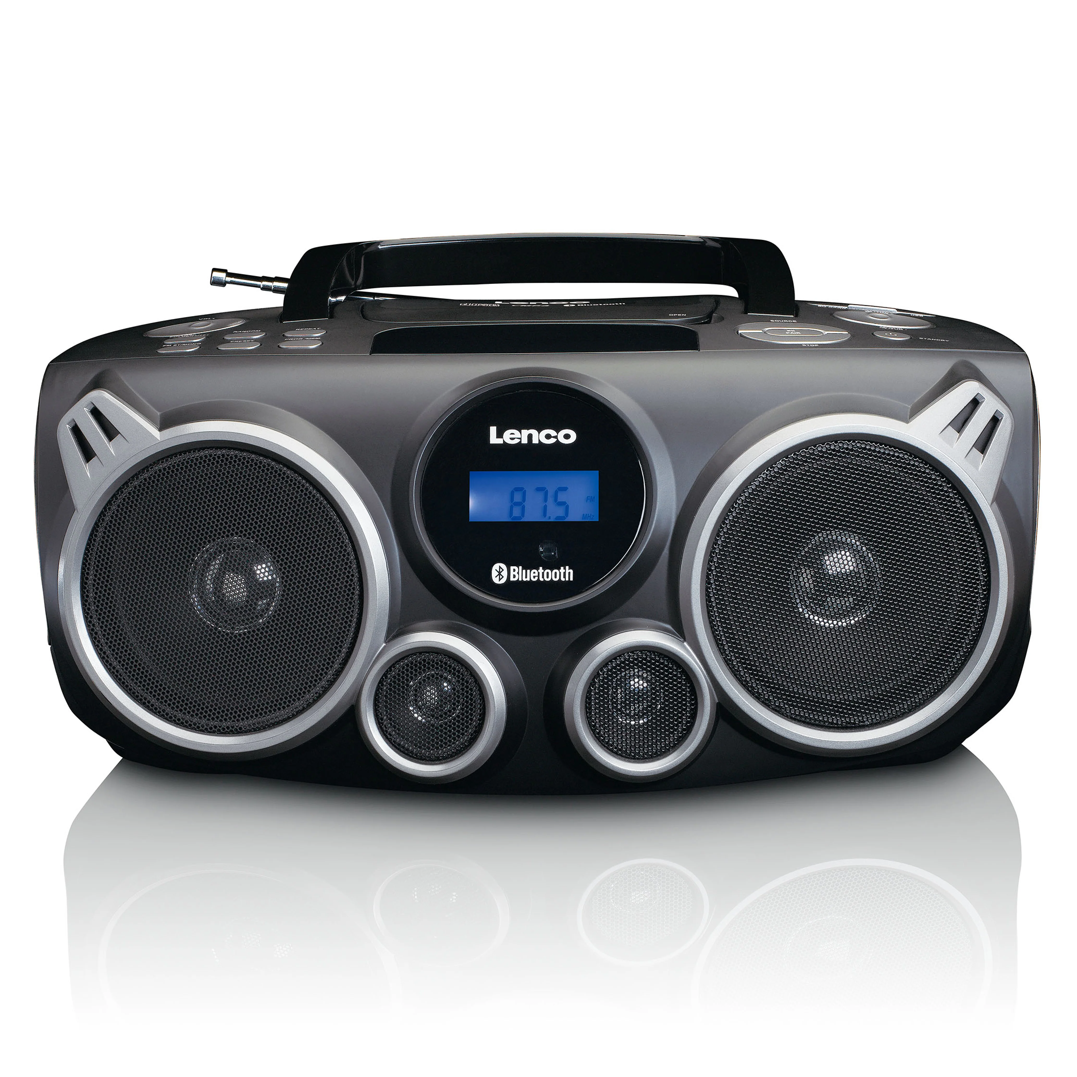 Lenco SCD-685BK - Radio DAB+/FM/lecteur CD portable avec connexions Bluetooth® et USB et emplacement pour carte SD - Noir - Image 8